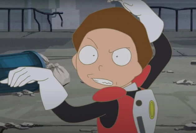 Кадр из мультсериала Рик и Морти: Аниме