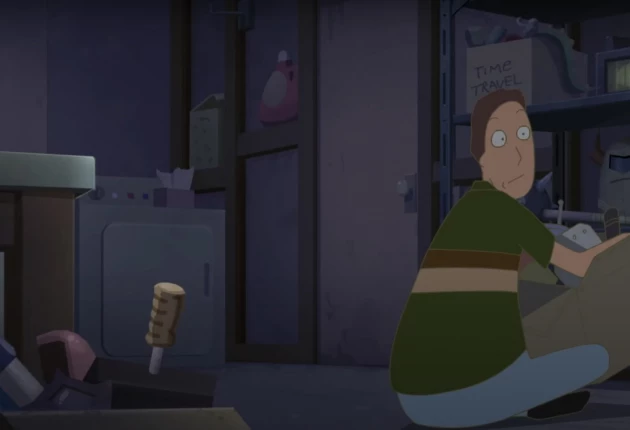 Кадр из мультсериала Рик и Морти: Аниме