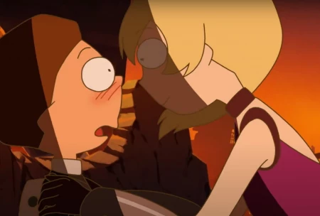 Кадр из мультсериала Рик и Морти: Аниме