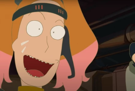 Кадр из мультсериала Рик и Морти: Аниме